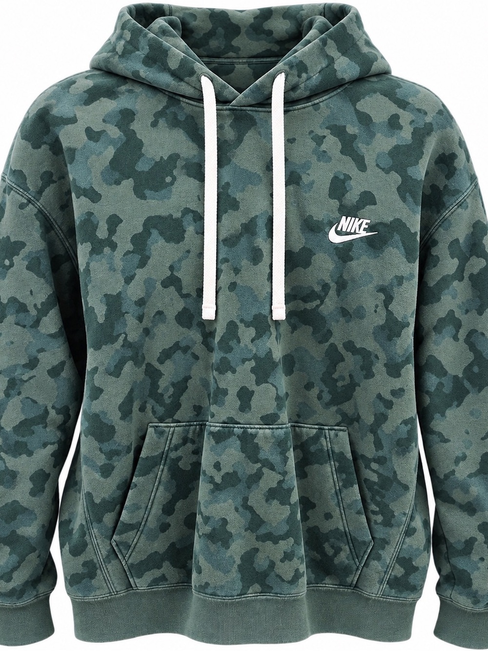 Nike Green Camo Pullover Hoodie